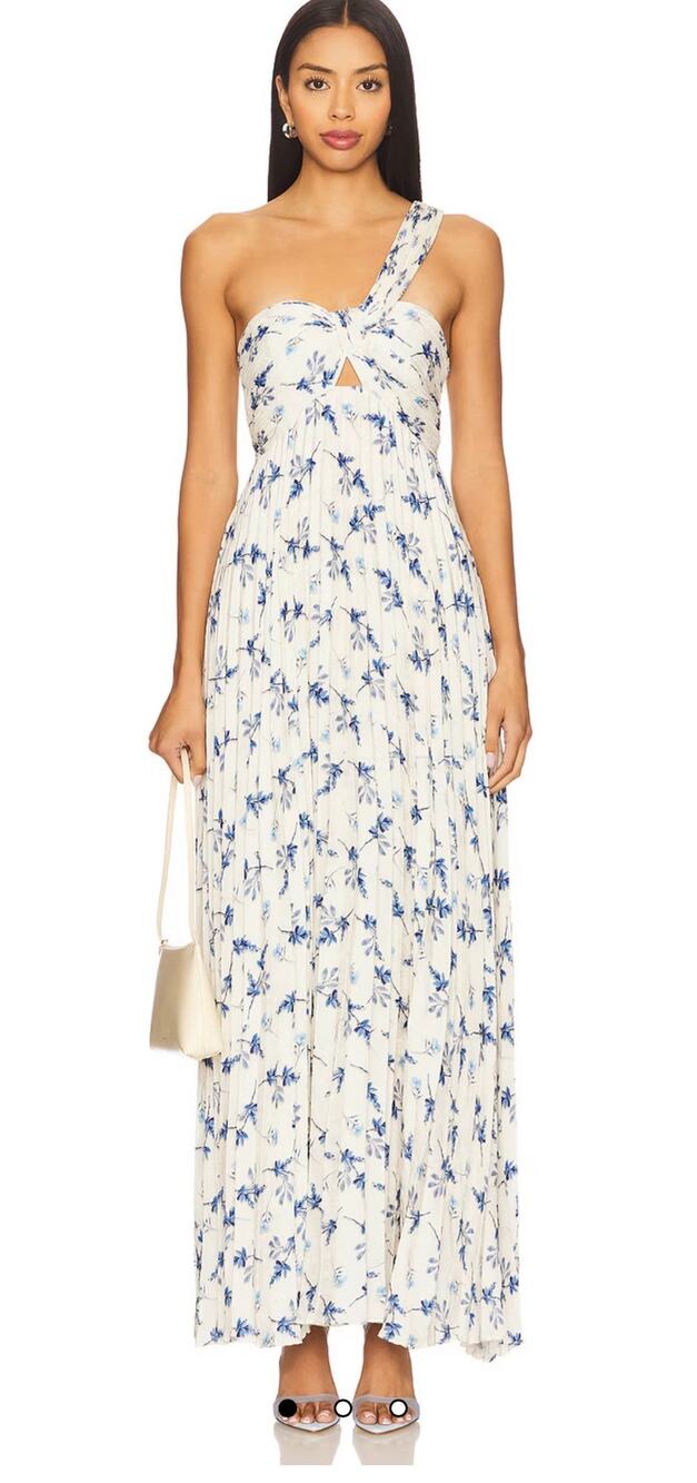 ASTR the Label RASYA DRESS Blue Floral Maxi - New with Tags!